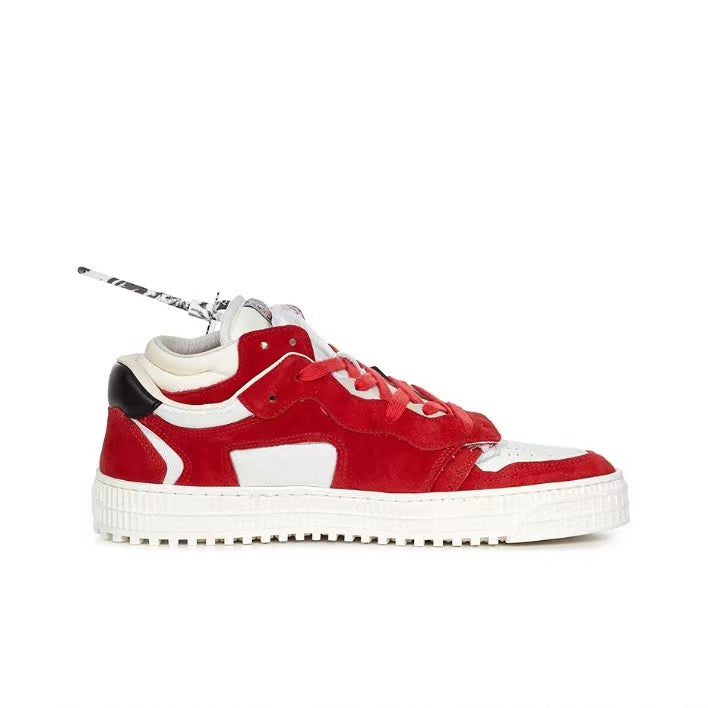 Off White off court low red/black