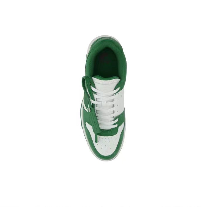 Off White out of office sneaker in white/green