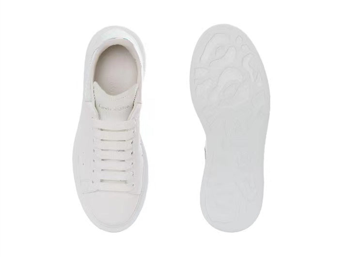 Alexander Mcqueen Women's Oversized Sneaker in White/shock Pink