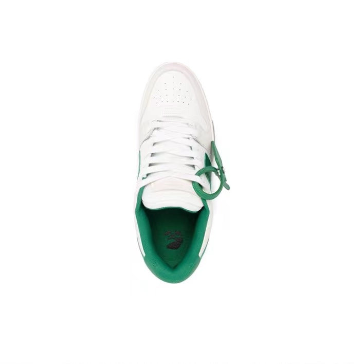 Off White out of office sneaker green/white