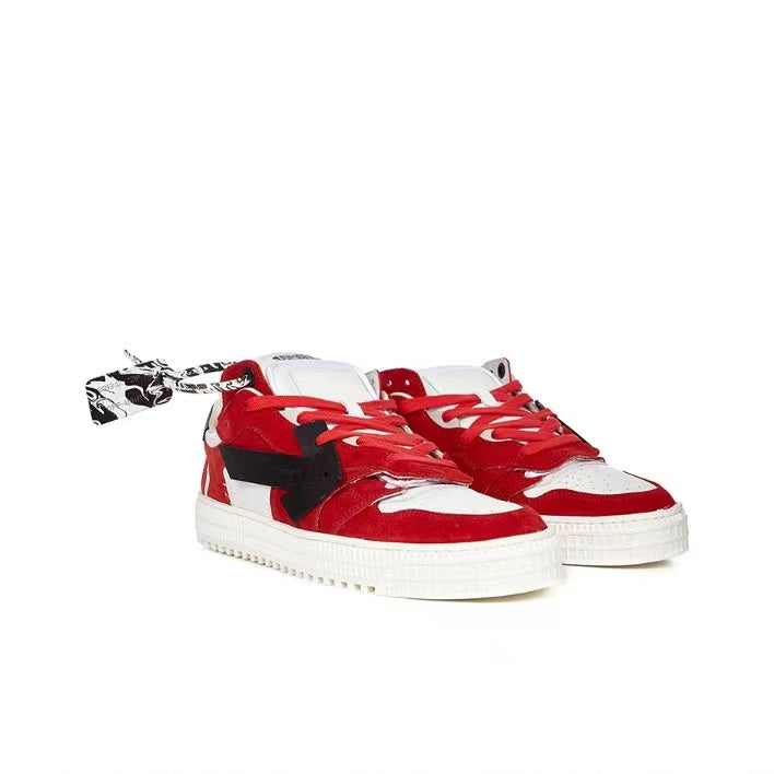 Off White off court low red/black