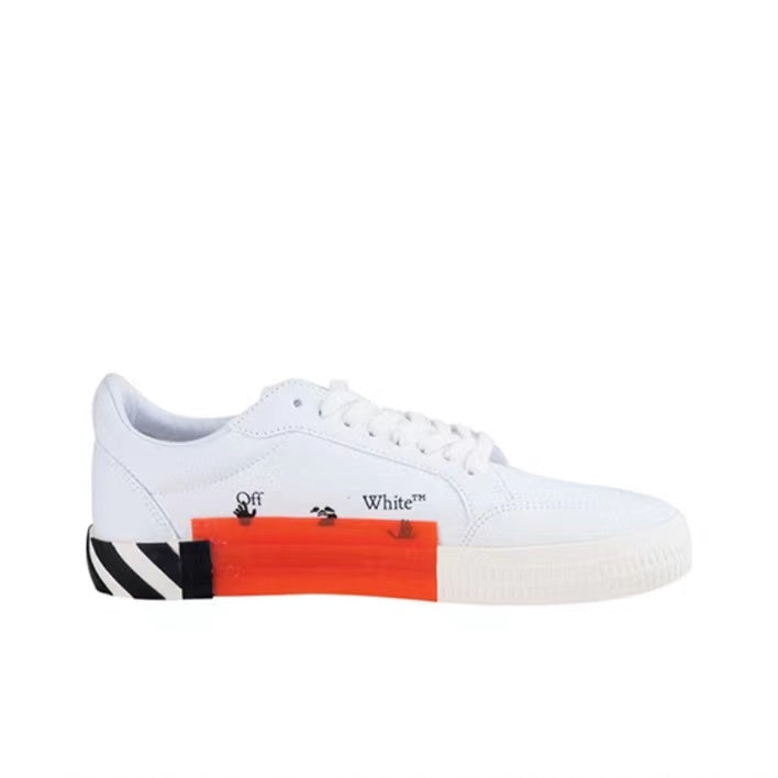 Off White casual sneakers low black/white/red