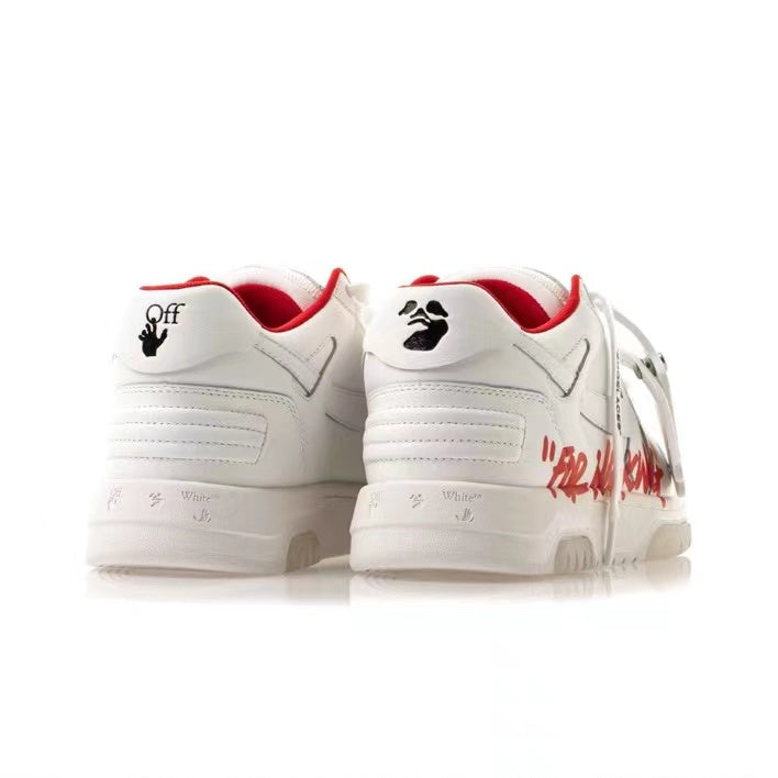 Off White out of office sneaker red/white