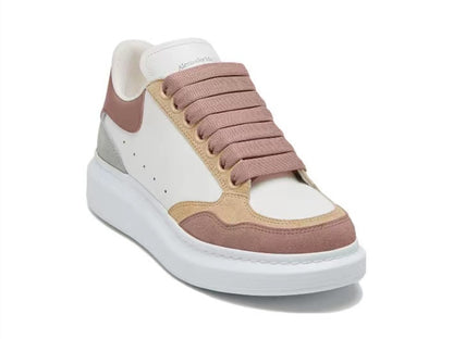 Alexander Mcqueen Women's Oversized Sneaker in White/vanilla/cement