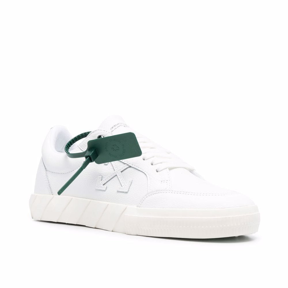 Off White vucanized  casual sneakers low white