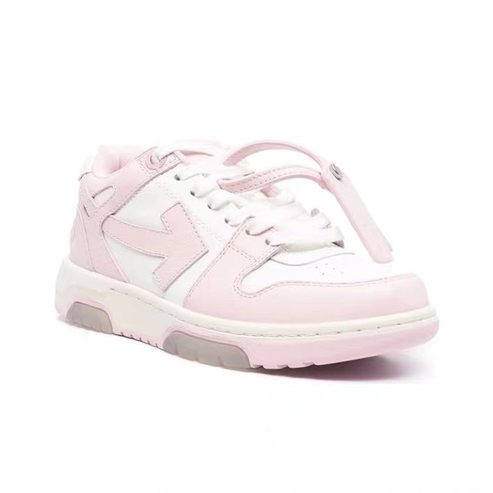Off White out of office sneaker in white/pink