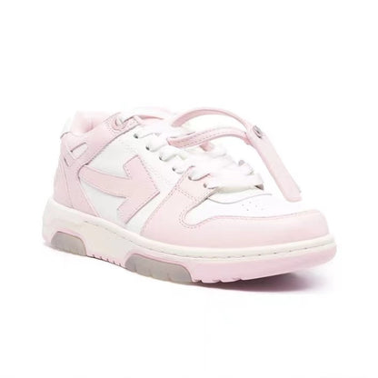 Off White out of office sneaker in white/pink