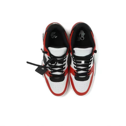 Off White out of office sneaker in white/red/black