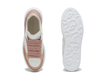 Alexander Mcqueen Women's Oversized Sneaker in White/vanilla/cement