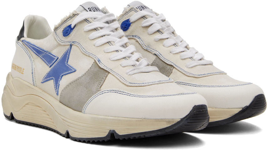GOLDEN GOOSE Off-White Running Sole Low-Top Sneakers