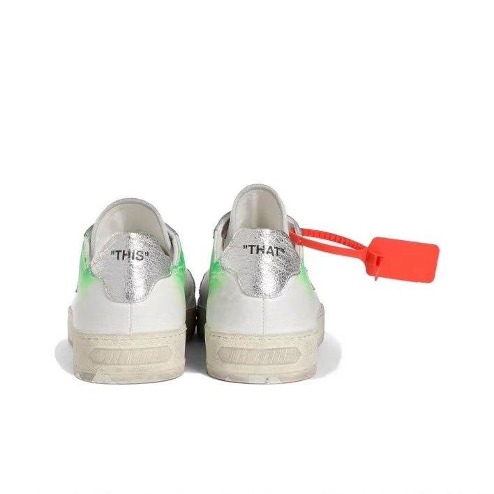 Off White suede loafers low white/grey