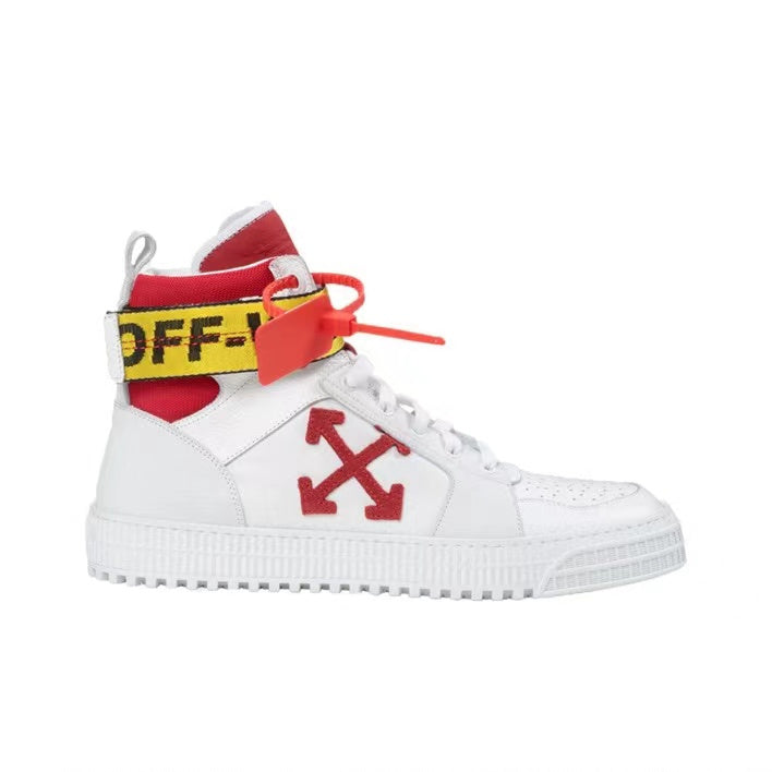 Off White HI  top sneakers 20s white/red