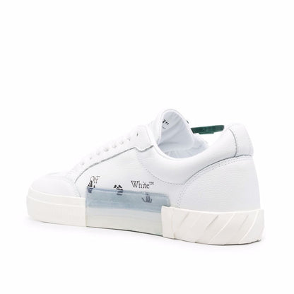 Off White vucanized  casual sneakers low white