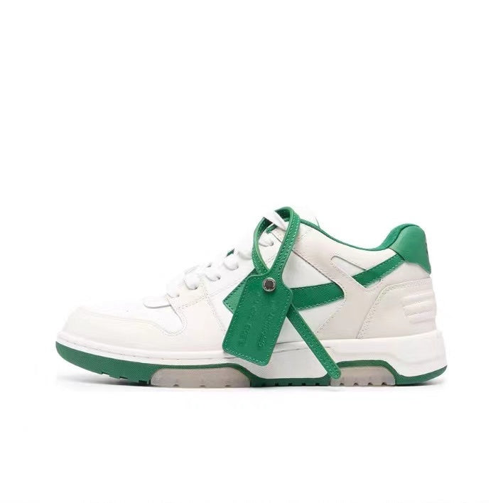 Off White out of office sneaker green/white