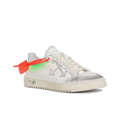 Off White suede loafers low white/grey