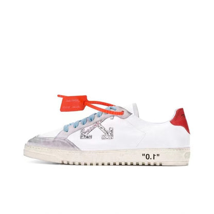 Off White l sneakers Low red/white