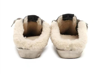 GOLDEN GOOSE Super-Star sabot black gold