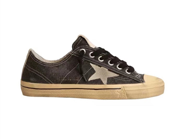 GOLDEN GOOSE Super-starCanvas In Black