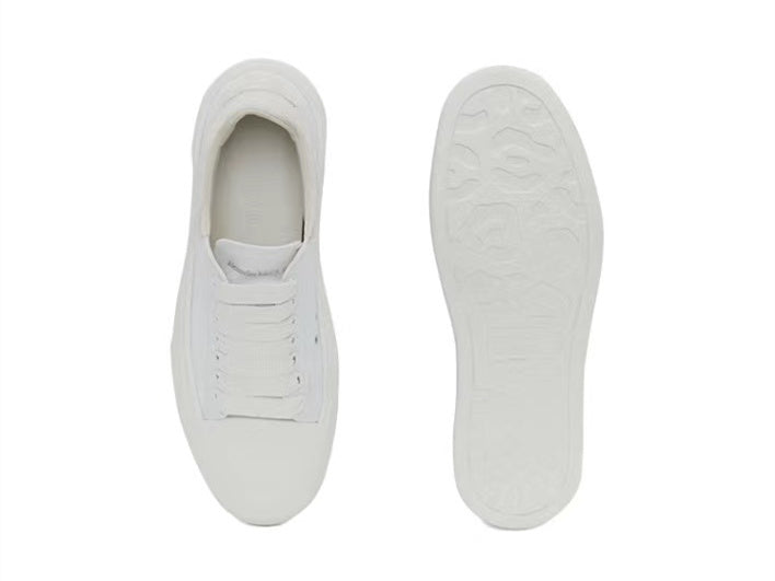 Alexander Mcqueen Women's Deck Lace Up Plimsoll in White