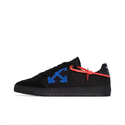 Off White  fashion sneakers low blue arrow