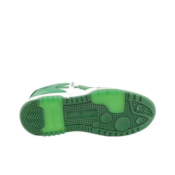 Off White out of office sneaker in white/green