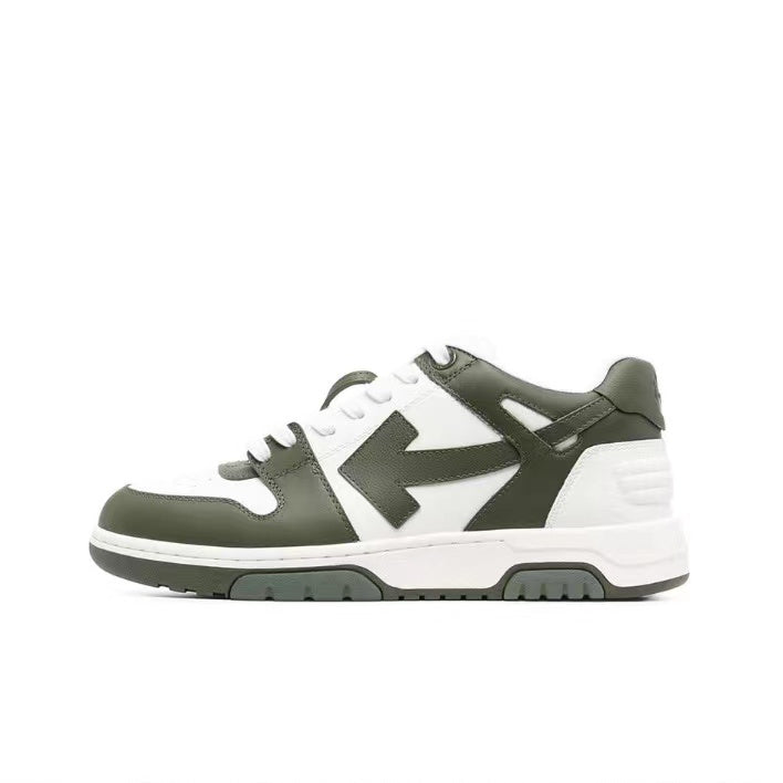 Off White out of office sneaker white/navy green