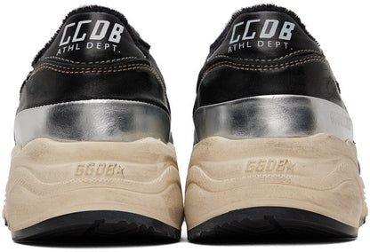 GOLDEN GOOSE Black Running Sole Low-Top Sneakers