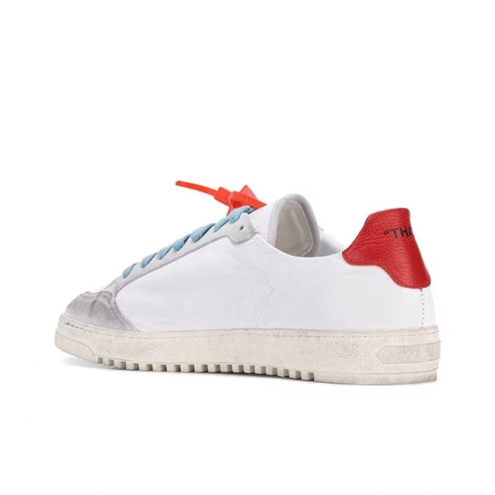 Off White l sneakers Low red/white