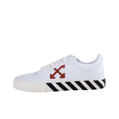 Off White casual sneakers low black/white/red
