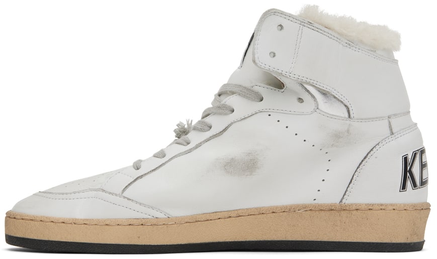 GOLDEN GOOSE White Sky-Star High-Top Sneakers