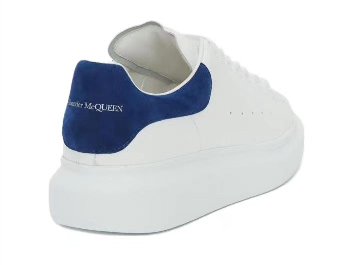 Alexander Mcqueen Women's Oversized Sneaker in White/paris Blue