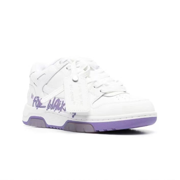 Off White out of office sneaker white/purple