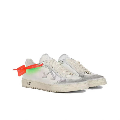 Off White suede loafers low white/grey