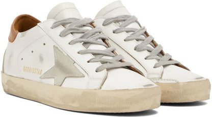 GOLDEN GOOSE White Super-Star Classic Low-Top Sneakers