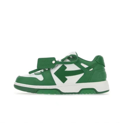 Off White out of office sneaker in white/green