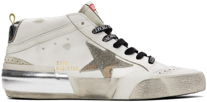 GOLDEN GOOSE White Mid Star Classic Sneakers