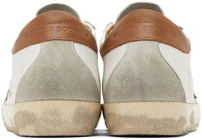 GOLDEN GOOSE White Super-Star Classic Low-Top Sneakers