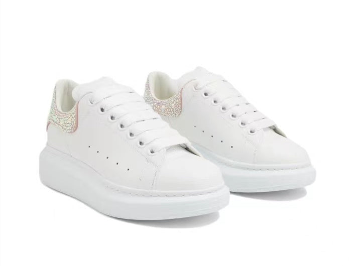 Alexander Mcqueen Women's Oversized Sneaker in White/clay