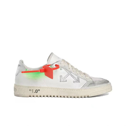 Off White suede loafers low white/grey