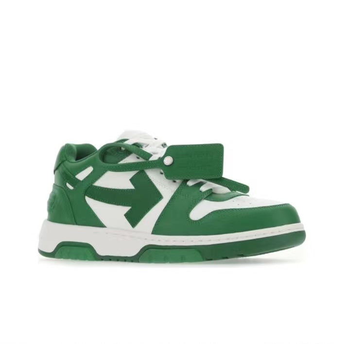 Off White out of office sneaker in white/green
