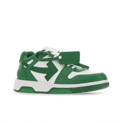 Off White out of office sneaker in white/green