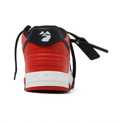 Off White out of office sneaker in white/red/black