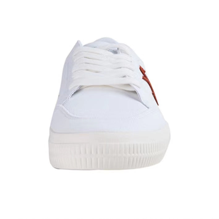 Off White casual sneakers low black/white/red