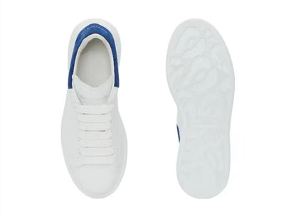 Alexander Mcqueen Women's Oversized Sneaker in White/paris Blue