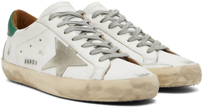GOLDEN GOOSE White Super-Star Classic Low-Top Sneakers