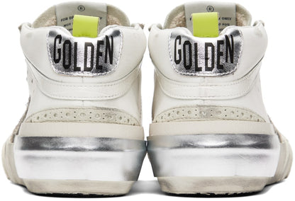 GOLDEN GOOSE White Mid Star Classic Sneakers