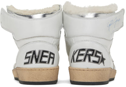 GOLDEN GOOSE White Sky-Star High-Top Sneakers