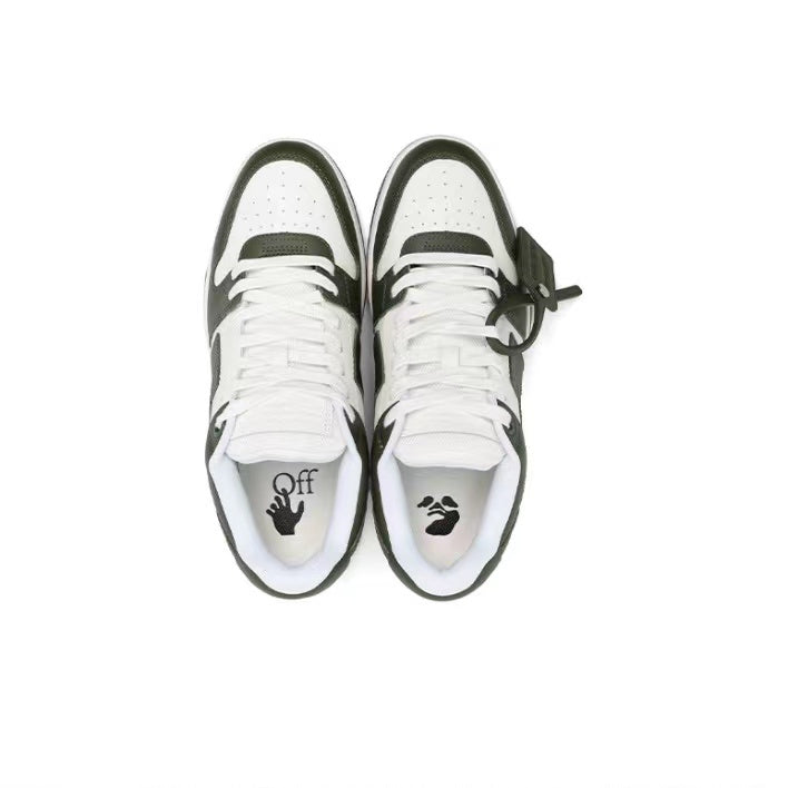 Off White out of office sneaker white/navy green