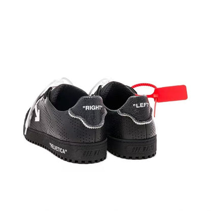 Off White fashion sneakers low black samurai