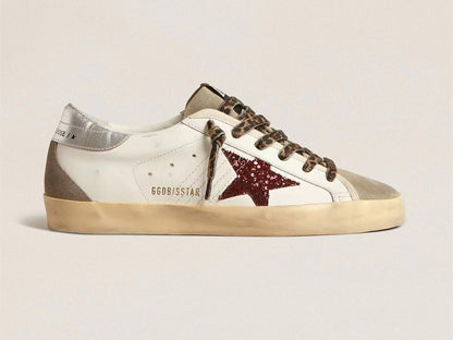 GOLDEN GOOSE Super-Star sneakers in white with brown star